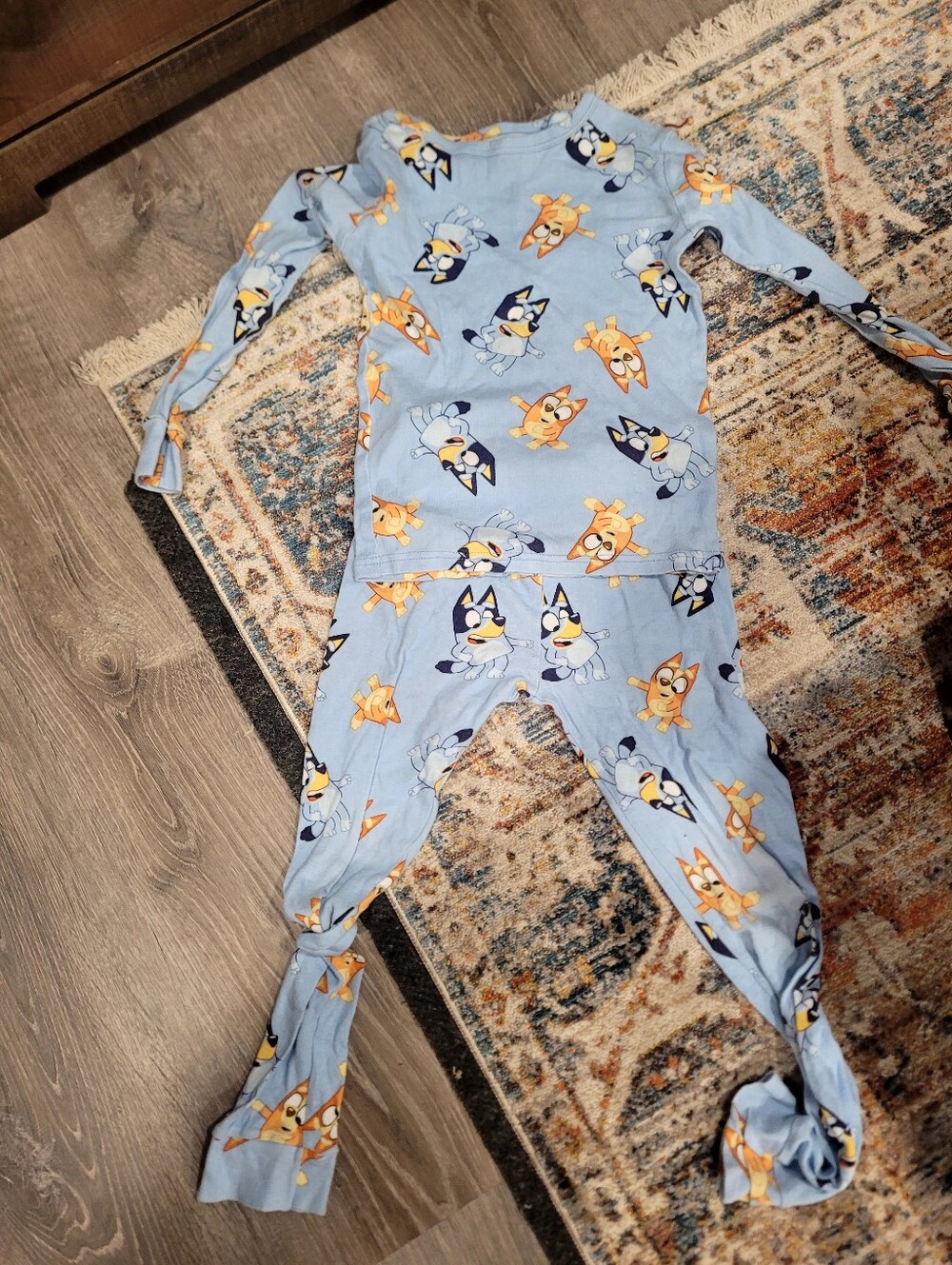 Little Girls Size 8 Two-Piece Pajama with Bluey Cartoon